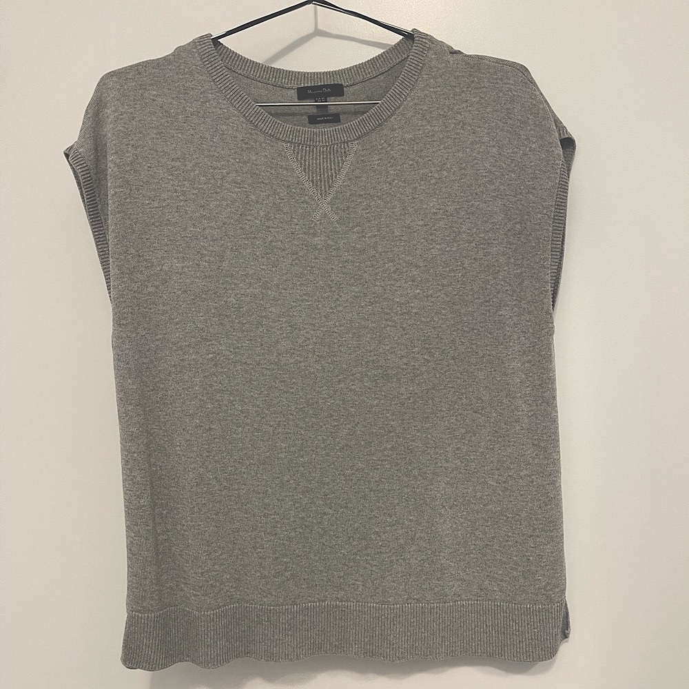 Massimo Dutti Crewneck Tee Vest